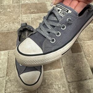 Converse Charcoal Canvas Sneakers